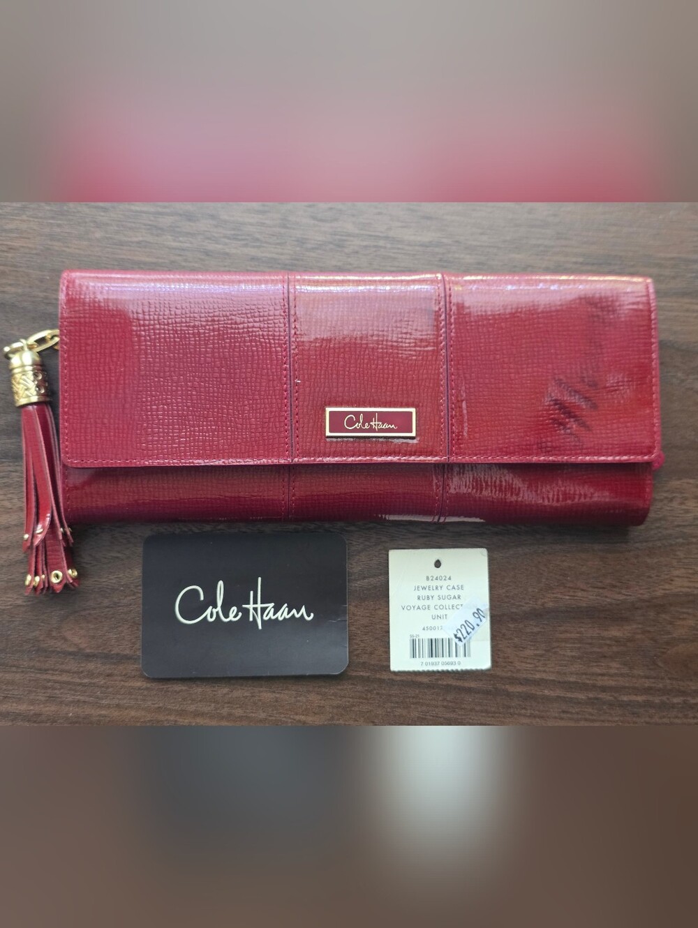 Cole Haan Ruby Sugar Voyage Collection jewelry case